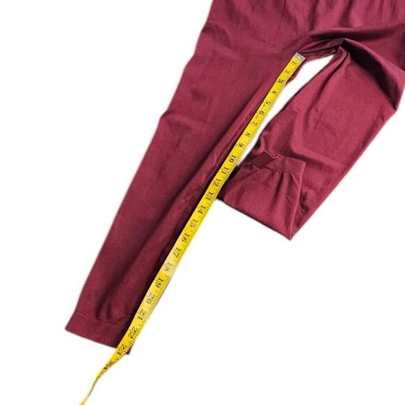 Knix Womens Good To Go Seamless Leggings, Red, High Rise, Ribbed Band, Size XL - Picture 5 of 7